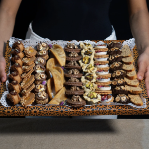 Plateau de gâteaux marocains